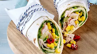 Fruchtiger Hähnchen-Wrap Rezept - Foto: LECKER @ Bauer Media Group