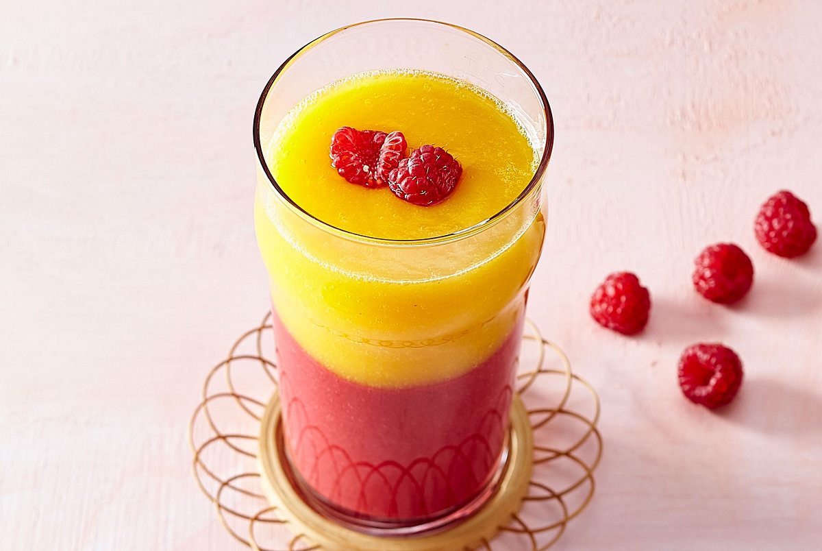 Fruchtiges Duett in Gelb-Pink Rezept