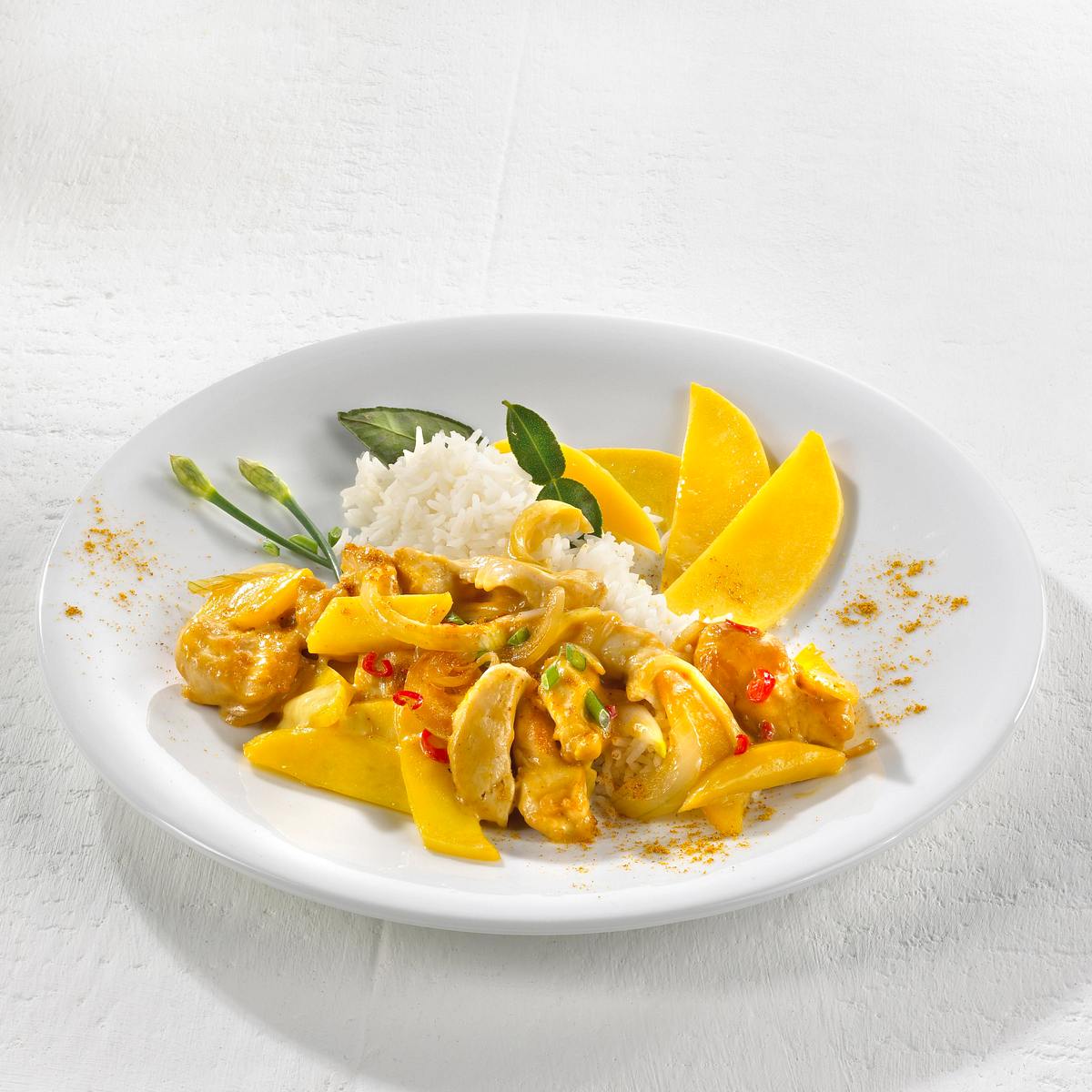 Fruchtiges Hähnchencurry Rezept