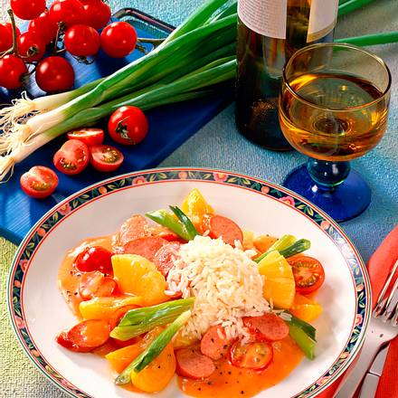 Fruchtiges Wurstgulasch Rezept Fruchtiges Wurstgulasch Rezept