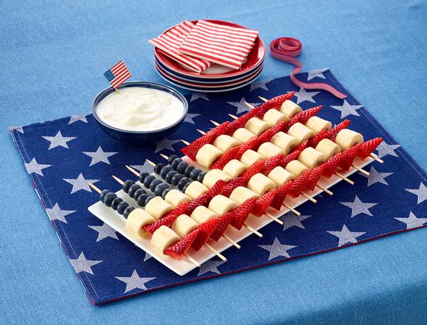 Fruchtspieße "Stars & Stripes" Rezept