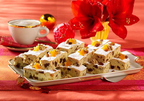 Früchte-Nuss-Schnitten Rezept