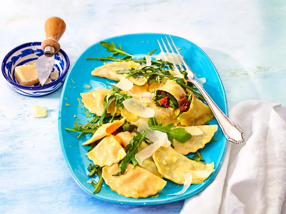 Zweierlei Frühlings-Ravioli Rezept Zweierlei Frühlings-Ravioli Rezept
