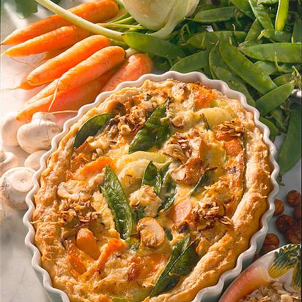 Frühlingsauflauf in Blätterteig Rezept