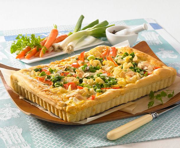 Frühlingshafte Käsewähe Rezept Frühlingshafte Käsewähe Rezept
