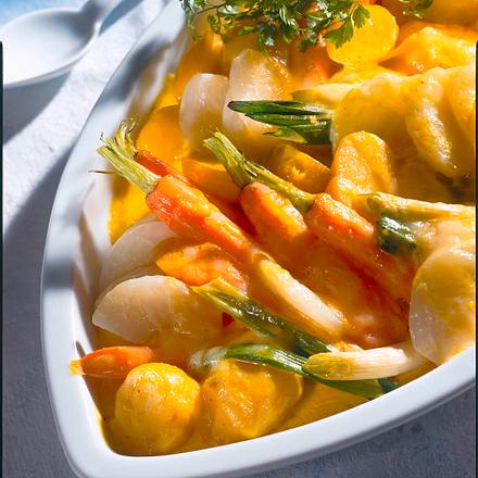 Frühlingshafter Gemüse-Auflauf Rezept Frühlingshafter Gemüse-Auflauf Rezept