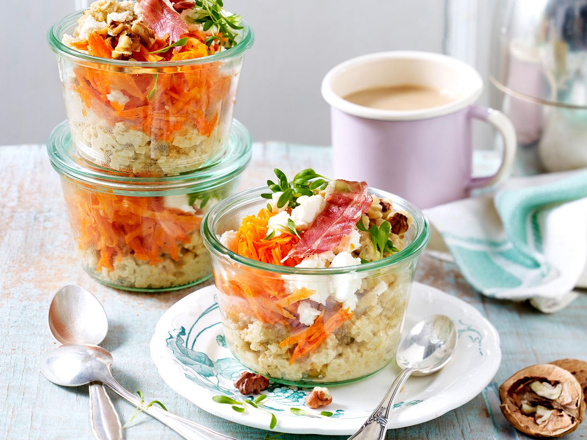 Top 5 Frühstück aus dem Glas: Herzhaftes Porridge