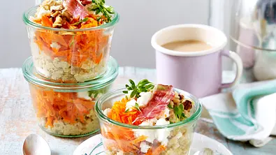 Top 5 Frühstück aus dem Glas: Herzhaftes Porridge - Foto: LECKER @ Bauer Media Group