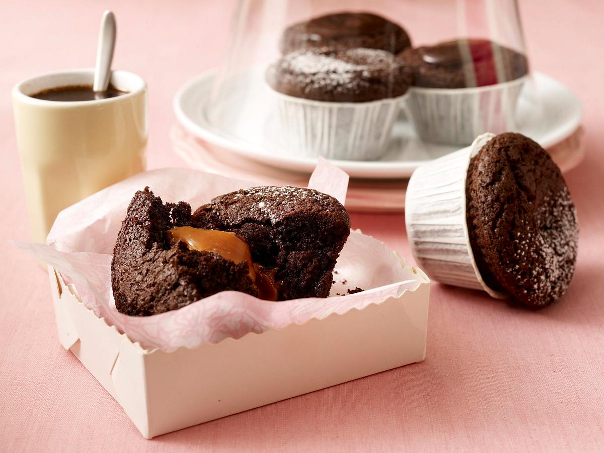 Fudge-Choco-Muffins Rezept