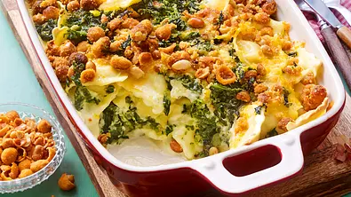 Für Spontan-Köche: Ravioli-Spinat-Auflauf Rezept - Foto: LECKER @ Bauer Media Group