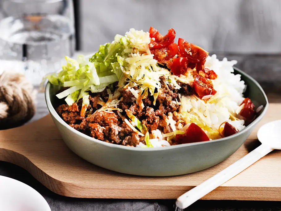 Gabelfertige Beef Bowl Rezept Gabelfertige Beef Bowl Rezept