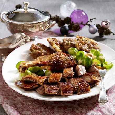 Gänsebraten mit Maronen-Rösti Rezept