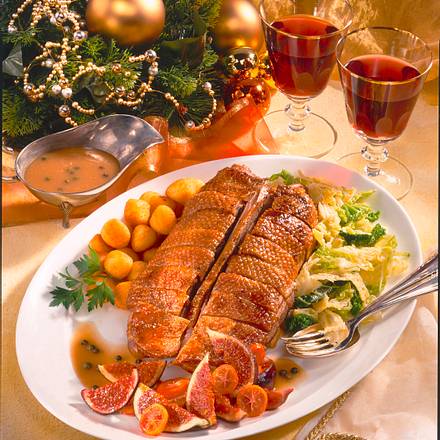 Gänsebrust mit Feigen in Cognac-Soße Rezept