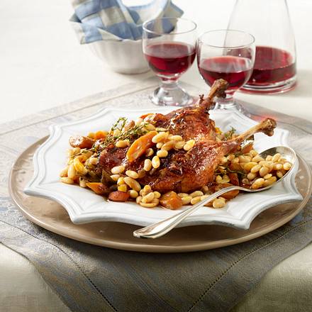 Gänsekeulen mit Chianti-Bohnen Rezept Gänsekeulen mit Chianti-Bohnen Rezept