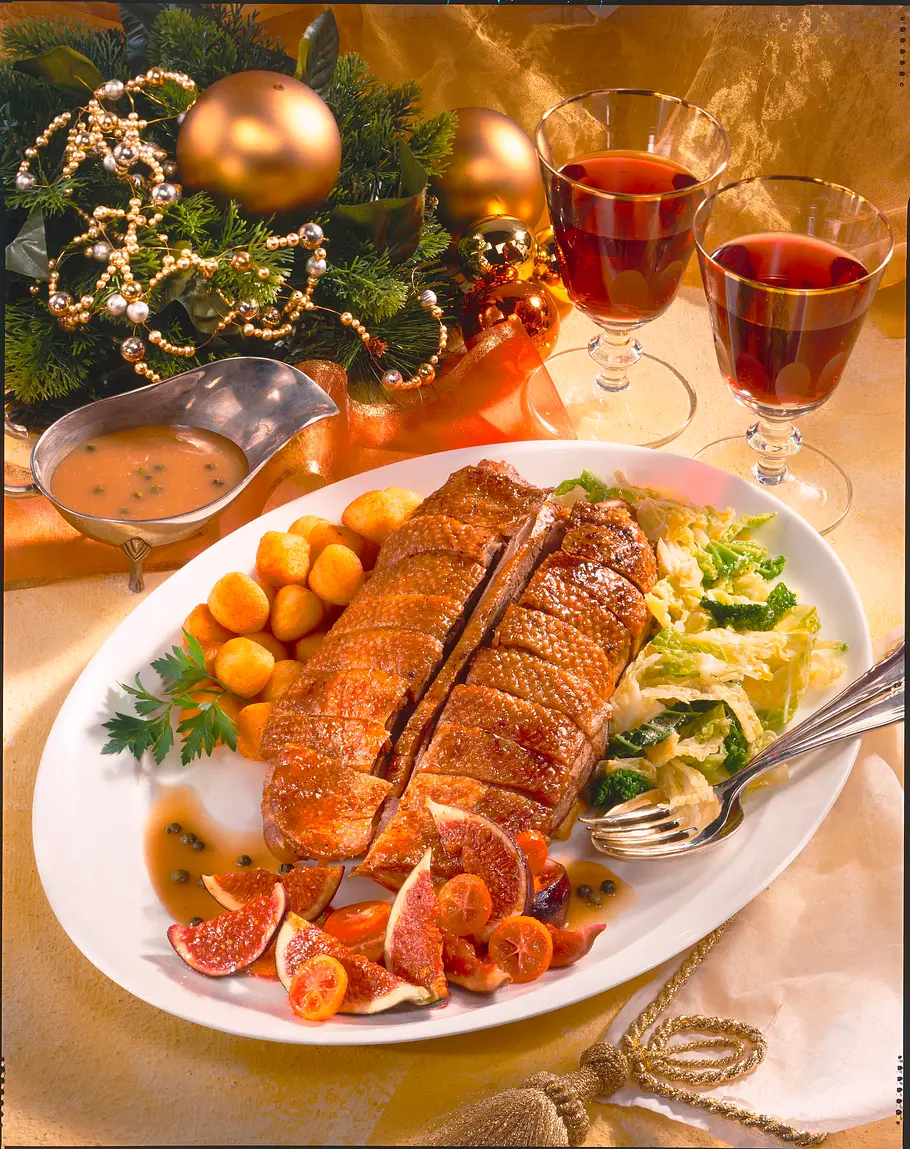 Gänsebrust mit Feigen in Cognac-Soße Rezept Gänsebrust mit Feigen in Cognac-Soße Rezept