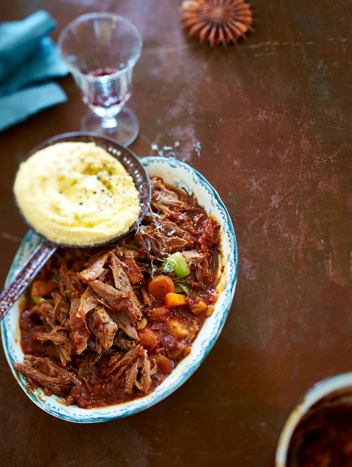 Gänseragout mit cremiger Polenta Rezept