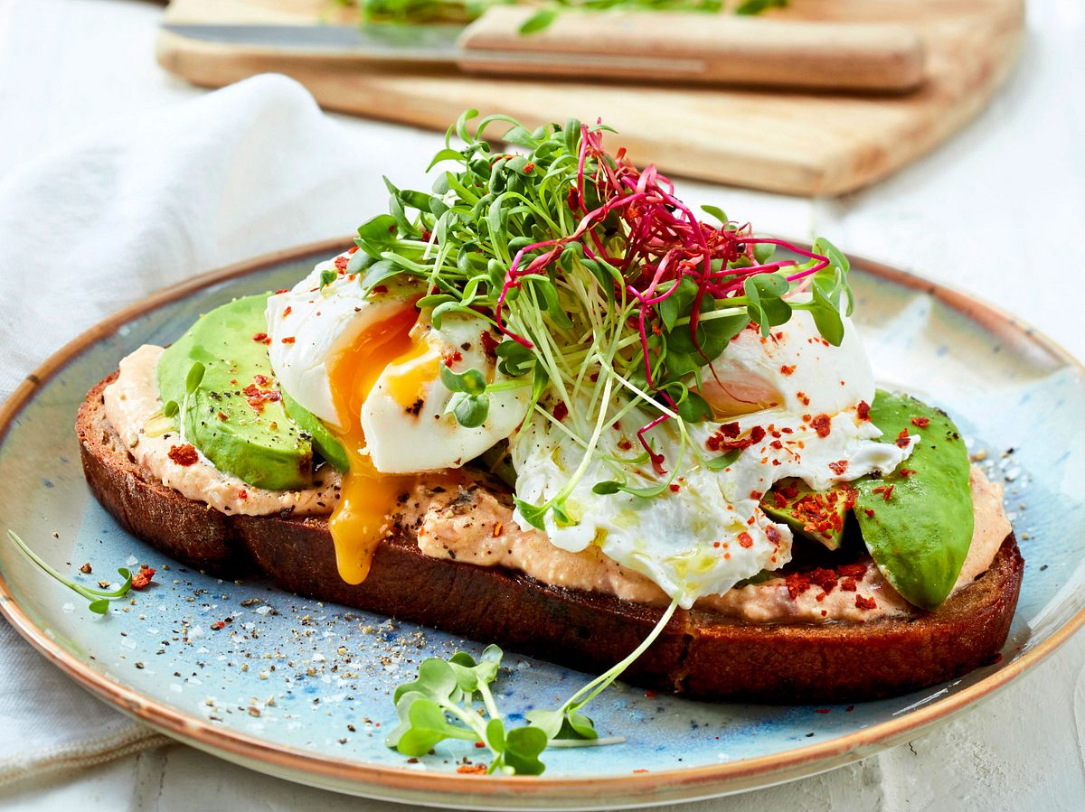 Ganztags-Stulle mit pochiertem Ei Rezept