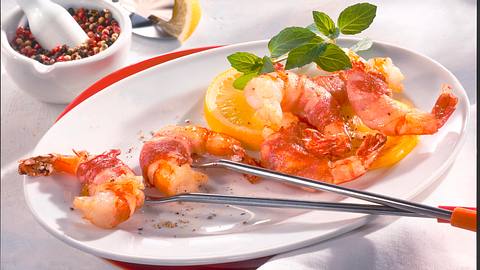 Garnelen im Speck-Mantel Rezept - Foto: House of Food / Bauer Food Experts KG
