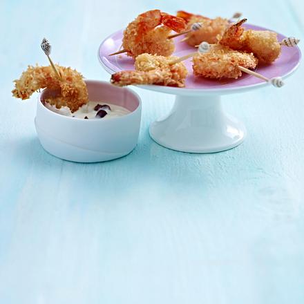 Garnelen in Kokos-Panko Rezept Garnelen in Kokos-Panko Rezept