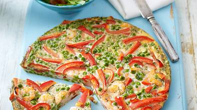 Garnelen-Paprika-Frittata Rezept - Foto: LECKER @ Bauer Media Group