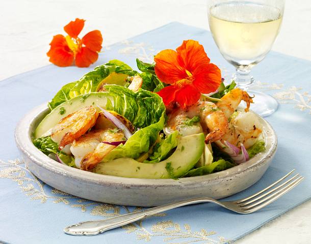 Garnelen-Salat mit Avocado Rezept Garnelen-Salat mit Avocado Rezept