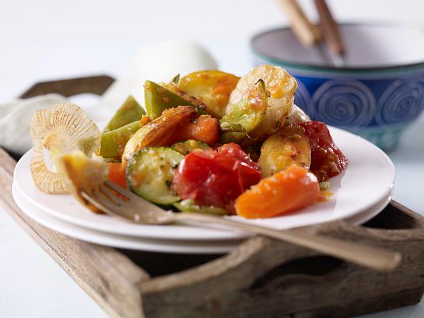 Gartengemüse vom Blech Rezept