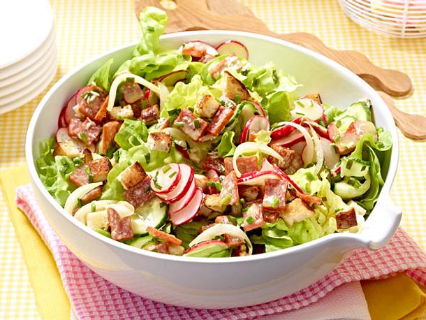 Gartensalat mit Landjägern Rezept Gartensalat mit Landjägern Rezept