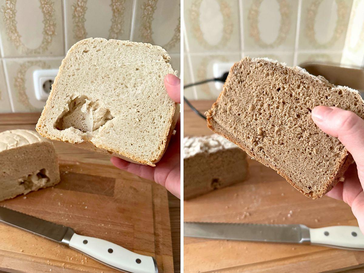 Weißbrot und Roggenmischbrot aus dem Design Brotbackautomaten Advanced von Gastroback