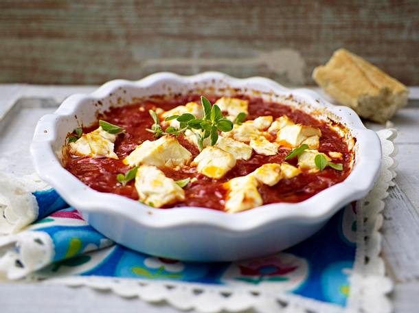 Gebackene Feta-Tomaten Rezept Gebackene Feta-Tomaten Rezept