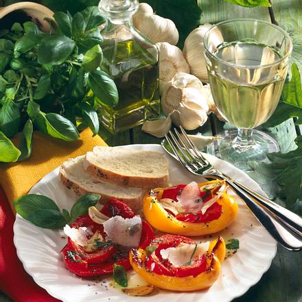 Gebackene Paprikaschoten Rezept Gebackene Paprikaschoten Rezept