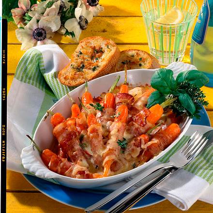 Gebackene Speckmöhrchen Rezept Gebackene Speckmöhrchen Rezept