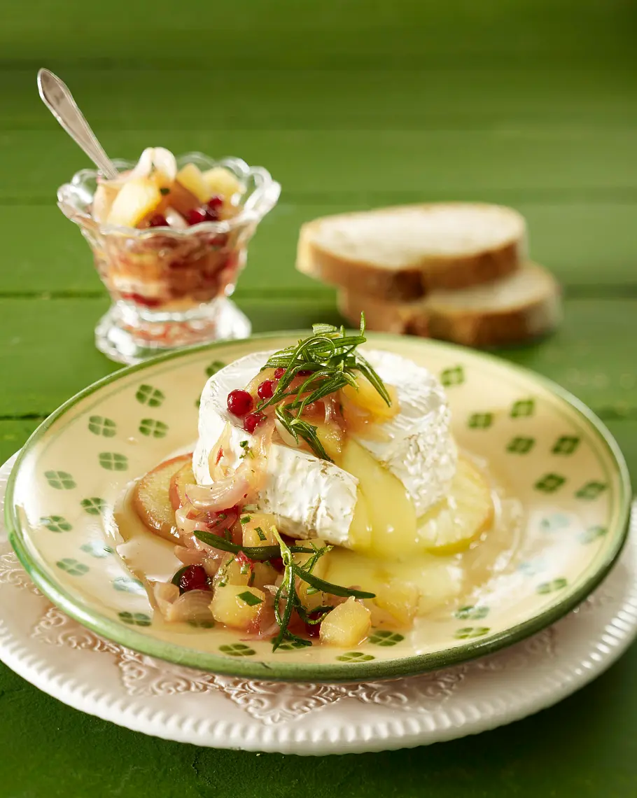 Gebackener Camembert mit Apfelchutney Rezept