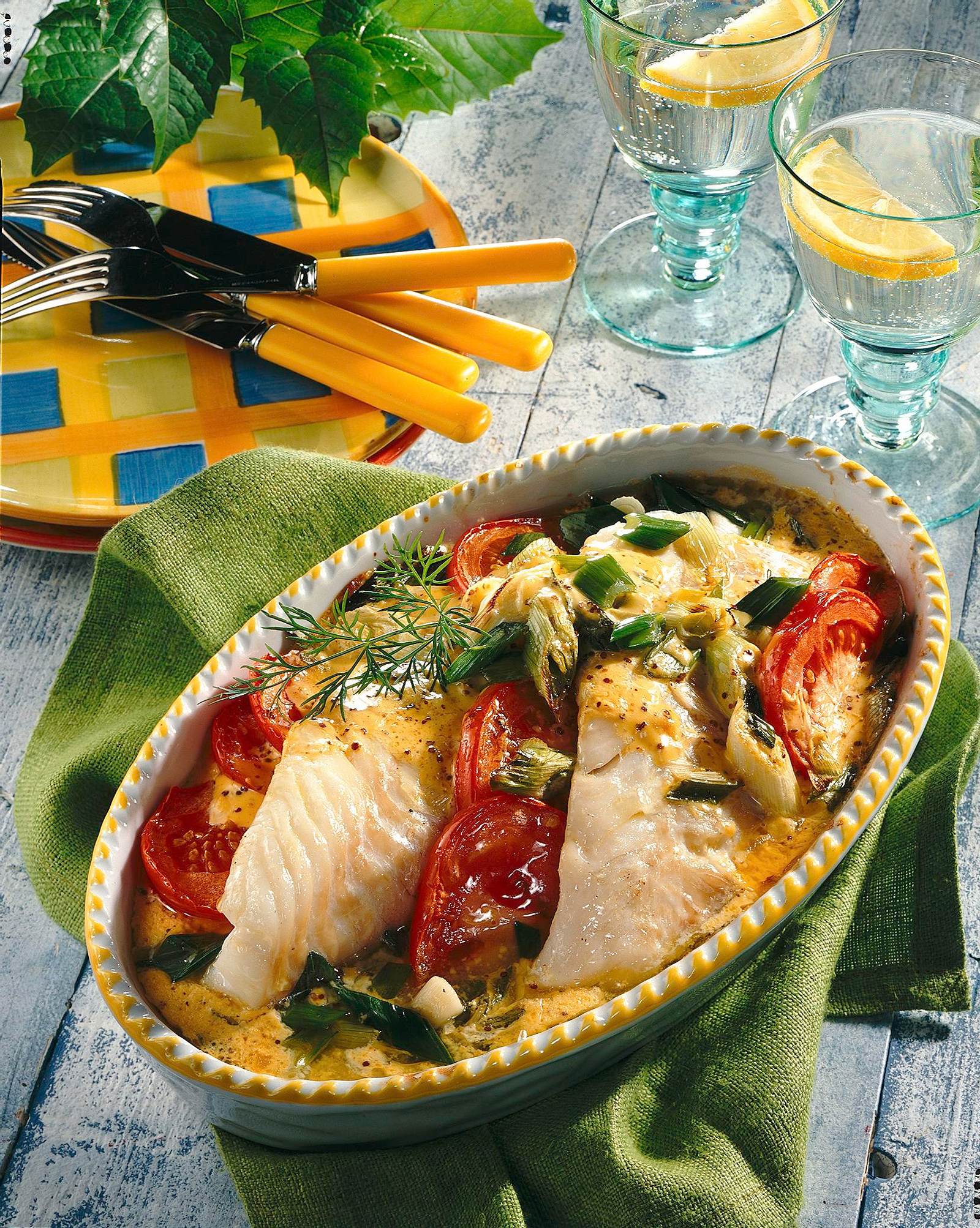 Gebackener Kabeljau in Senfsoße Rezept | LECKER