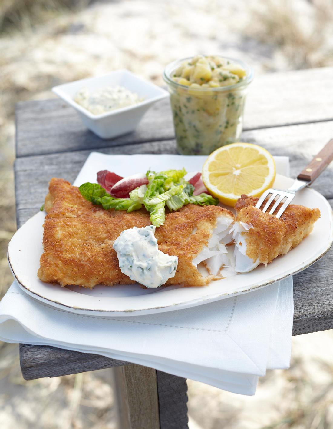 Gebackener Kabeljau mit Remoulade Rezept | LECKER