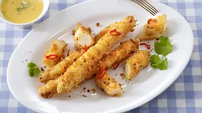 Gebackener Spargel mit Asiamayonnaise und Koriander (Johann Lafer) Rezept - Foto: LECKER @ Bauer Media Group Gebackener Spargel mit Asiamayonnaise und Koriander (Johann Lafer) Rezept - Foto: LECKER @ Bauer Media Group