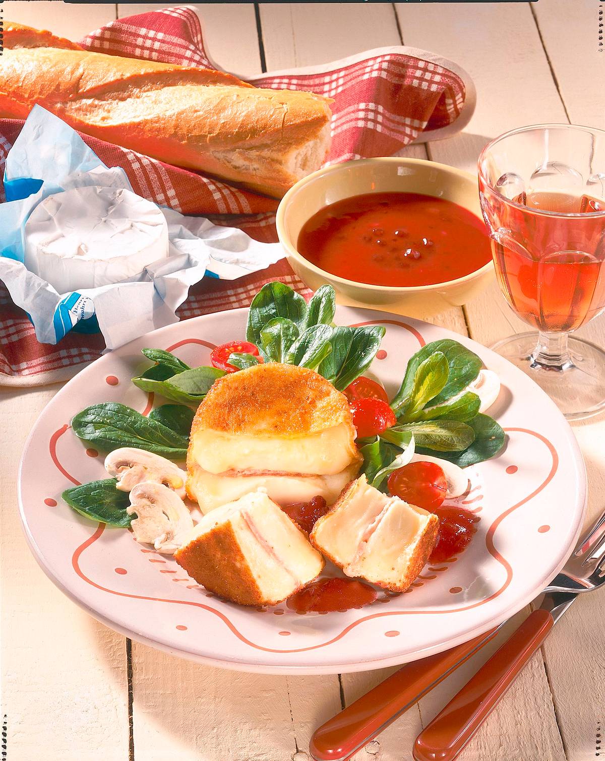 Gebackener Weichkäse Cordon bleu Rezept