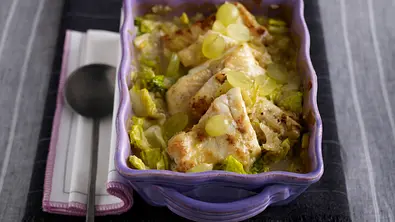Gebackener Zander auf Trauben-Selleriegemüse Rezept - Foto: LECKER @ Bauer Media Group