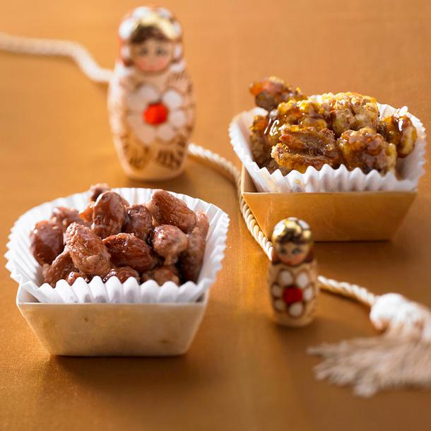 Gebrannte Mandeln und Walnüsse Rezept