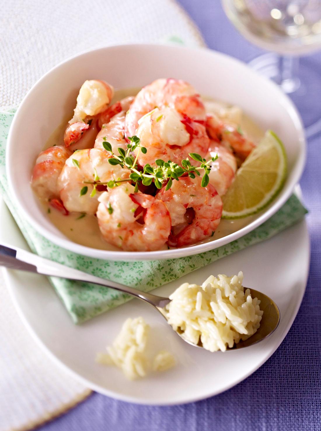Gebratene Garnelen mit Kokosreis Rezept | LECKER