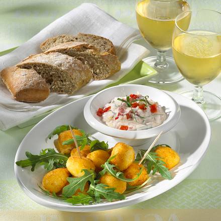 Gebratene Mozzarella-Kugeln Rezept