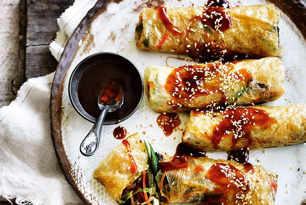 Gebratene Sommerrollen Rezept Gebratene Sommerrollen Rezept