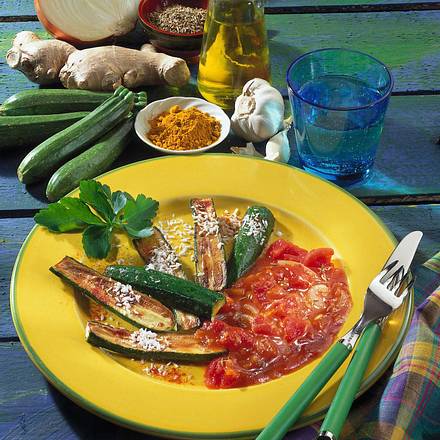 Gebratene Zucchini Rezept Gebratene Zucchini Rezept