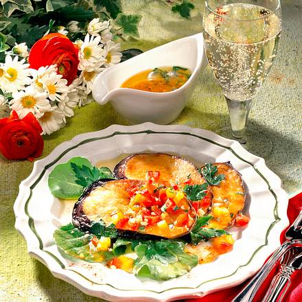 Gebratener Auberginensalat Rezept Gebratener Auberginensalat Rezept