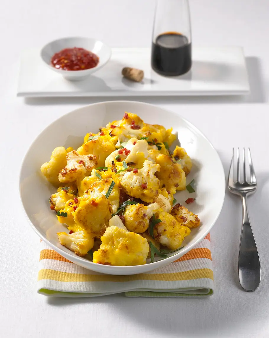 Gebratener Blumenkohl in Eihülle Rezept Gebratener Blumenkohl in Eihülle Rezept