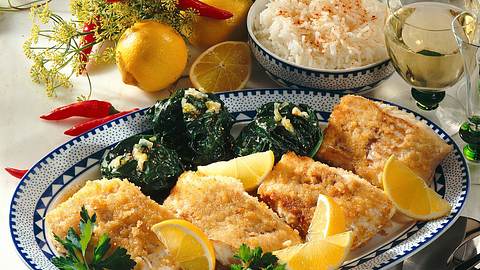 Gebratener Lengfisch mit Spinatbällchen Rezept - Foto: Först, Thomas