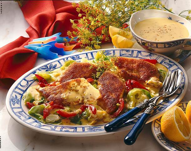 Gebratener Rotbarsch auf Spitzkohlgemüse Rezept