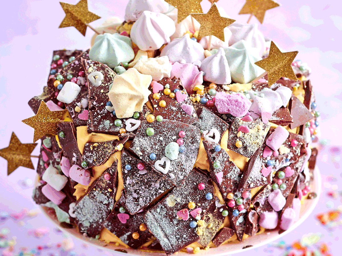 Geburtstagskuchen Fairy Bark Cake Rezept