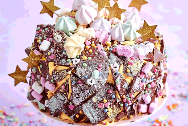 Geburtstagskuchen Fairy Bark Cake Rezept