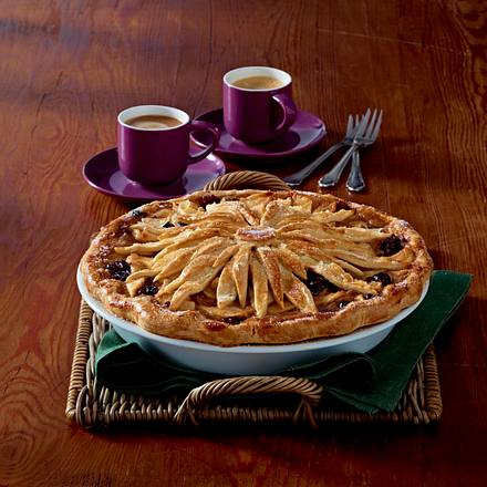 Gedeckte Cranberry-Apfel-Pie Rezept Gedeckte Cranberry-Apfel-Pie Rezept