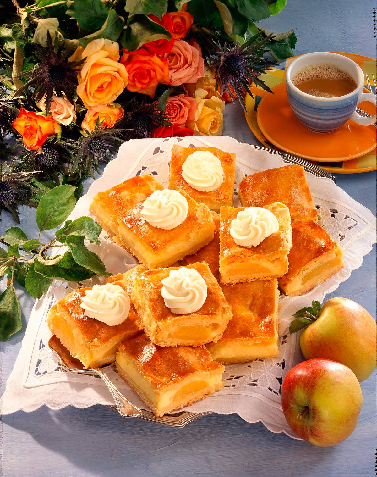 Gedeckter Bratapfel-Kuchen Rezept